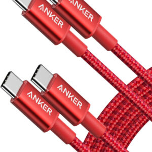 Anker USB C Charger Cable, New Nylon USB C to USB C Cable (6ft, 2Pack), 60W(3A) for iPhone 15/15 Pro/15 Plus/15 Pro Max, iPad Mini 6/ Pro 2021, iPad Air 4, MacBook Pro 2020, Samsung Galaxy S23,Switch