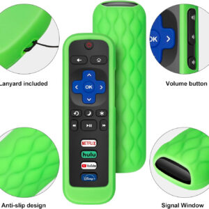 (Pack of 2) Replacement Remote Control Only for Roku TV, Compatible for TCL Roku/Hisense Roku/Onn Roku/Sharp Roku/Element Roku/Westinghouse Roku/Philips Roku Smart TVs (Not for Roku Stick and Box)