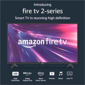 amazon Fire TV 32" 2-Series HD smart TV (latest model, 2023) with Fire TV Alexa Voice Remote, stream live TV without cable