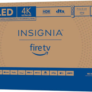 INSIGNIA 43-inch Class F30 Series LED 4K UHD Smart Fire TV with Alexa Voice Remote (NS-43F301NA22, 2021 Model)