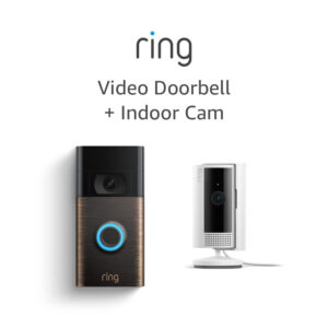 Ring Video Doorbell (Venetian Bronze) bundle with Echo Show 5 (3rd Gen)