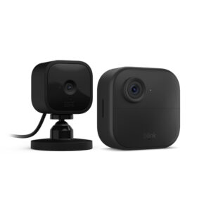 All-new Blink Outdoor 4 (4th Gen) – Wire-free smart security camera, two-year battery life, two-way audio, HD live view, enhanced motion detection, Works with Alexa – 3 camera system