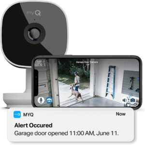 CHAMBERLAIN Smart Garage Control - Wireless Garage Hub and Sensor with Wifi & Bluetooth - Smartphone Controlled, myQ-G0401-ES, White