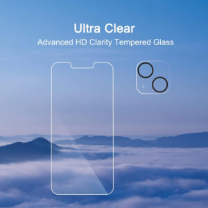 Ailun 2 Pack Screen Protector for iPhone 13 [6.1 inch Display] with 2 Pack Tempered Glass Camera Lens Protector,[9H Hardness]-HD[4 Pack]