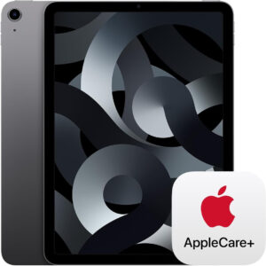 Apple iPad Air (5th Generation): with M1 chip, 10.9-inch Liquid Retina Display, 64GB, Wi-Fi 6, 12MP front/12MP Back Camera, Touch ID, All-Day Battery Life – Space Gray