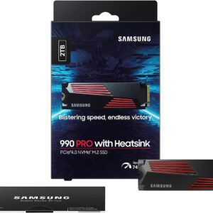 SAMSUNG 990 PRO SSD 4TB PCIe 4.0 M.2 2280 Internal Solid State Hard Drive, Seq. Read Speeds Up to 7,450 MB/s for High End Computing, Gaming, and Heavy Duty Workstations, MZ-V9P4T0B/AM