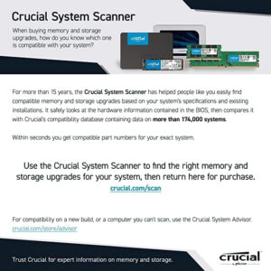 Crucial MX500 1TB 3D NAND SATA 2.5 Inch Internal SSD, up to 560MB/s - CT1000MX500SSD1