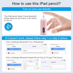 Stylus Pen for iPad, 13 mins Fast Charging Apple iPad Pencil with Palm Rejection, Tilt Sensitivity, Work for 2018-2022 iPad Air 3/4/5, iPad Mini 5/6, iPad 6/7/8/9/10, iPad Pro 11", iPad Pro 12.9"