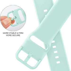 Sport Band Compatible with Apple Watch Bands 49mm 45mm 44mm 42mm 41mm 40mm 38mm, Soft Silicone Wristband Replacement Strap with Classic Clasp for iWatch Series 9 Ultra SE 8 7 6 5 4 3 2 1 for Women Men