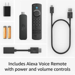 All-new Amazon Fire TV Stick 4K streaming device, includes support for Wi-Fi 6, Dolby Vision/Atmos, free & live TV