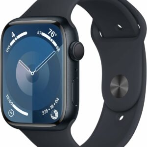 Apple Watch Series 9 GPS 45mm Midnight Aluminum Case with Midnight Sport Band - M/L